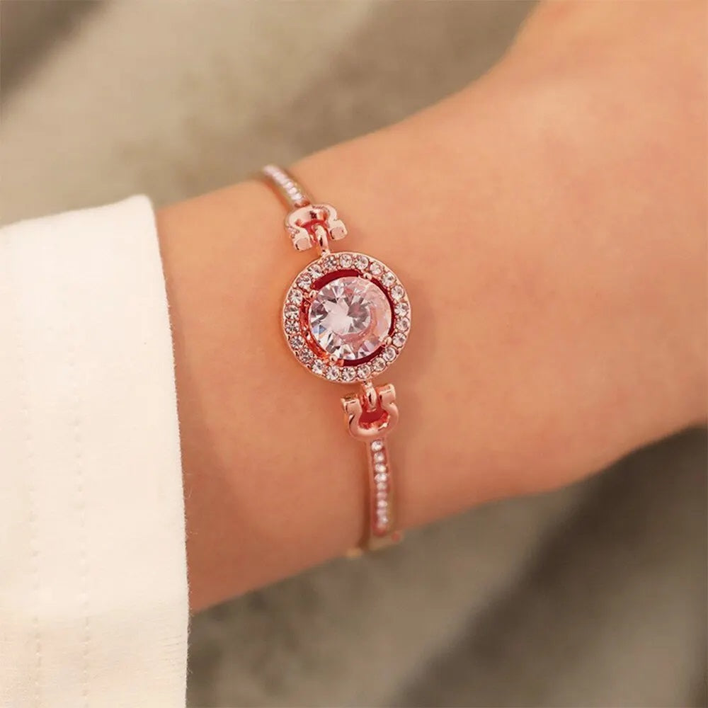 Schmuckset 4-teilig, Damenschmuck, Ring, Halskette, Ohrringe und Armband