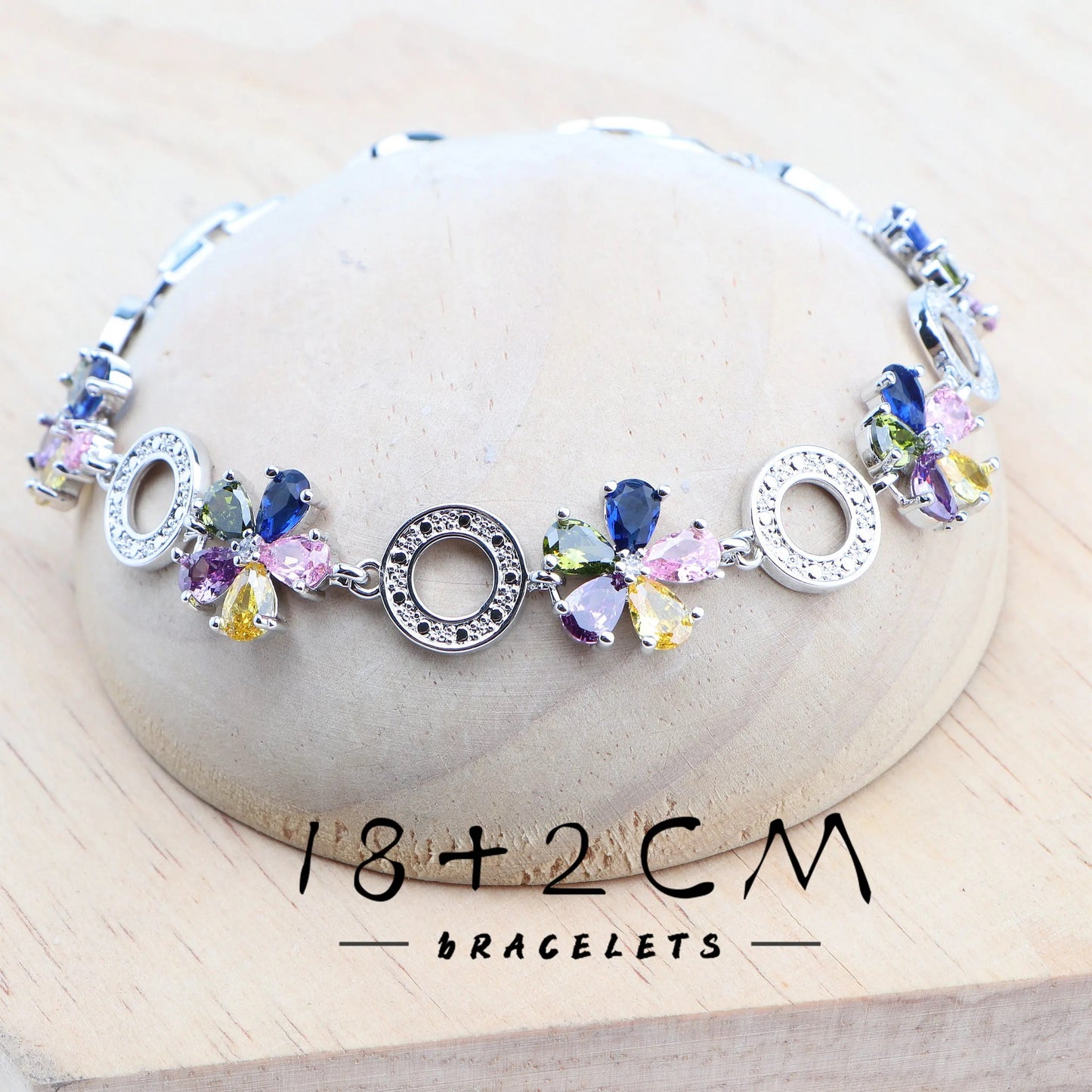 Schmuck-Set aus 925er-Sterlingsilber, bunte Zirkonia-Ohrringe, Ringe, Anhänger-Halskette, Armband für Damen, Hochzeitsset, Schmuck