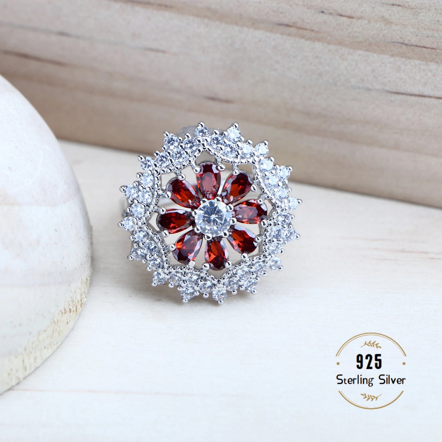 Schmuck-Set aus 925er-Sterlingsilber, Zirkonia-Ohrringe, Ringe, Anhänger-Halskette, Armband für Damen, Hochzeits-Set, Schmuck